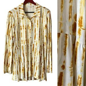 NEW DIRECTIONS Top Tunic Shirt Sz L